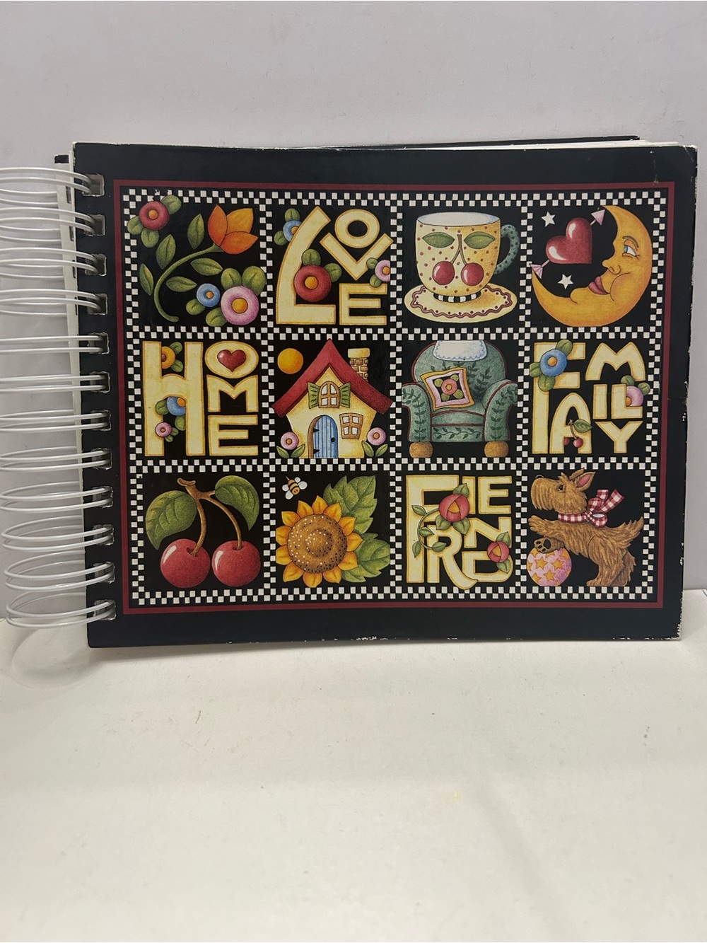 Vintage Photo Album Folk Art Spiral Album by Mary Engelbreit 1999